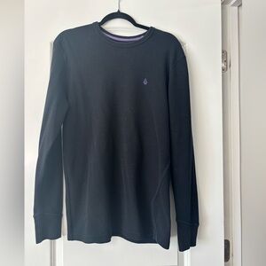 Volcom Black and Purple Long Sleeve Shirt